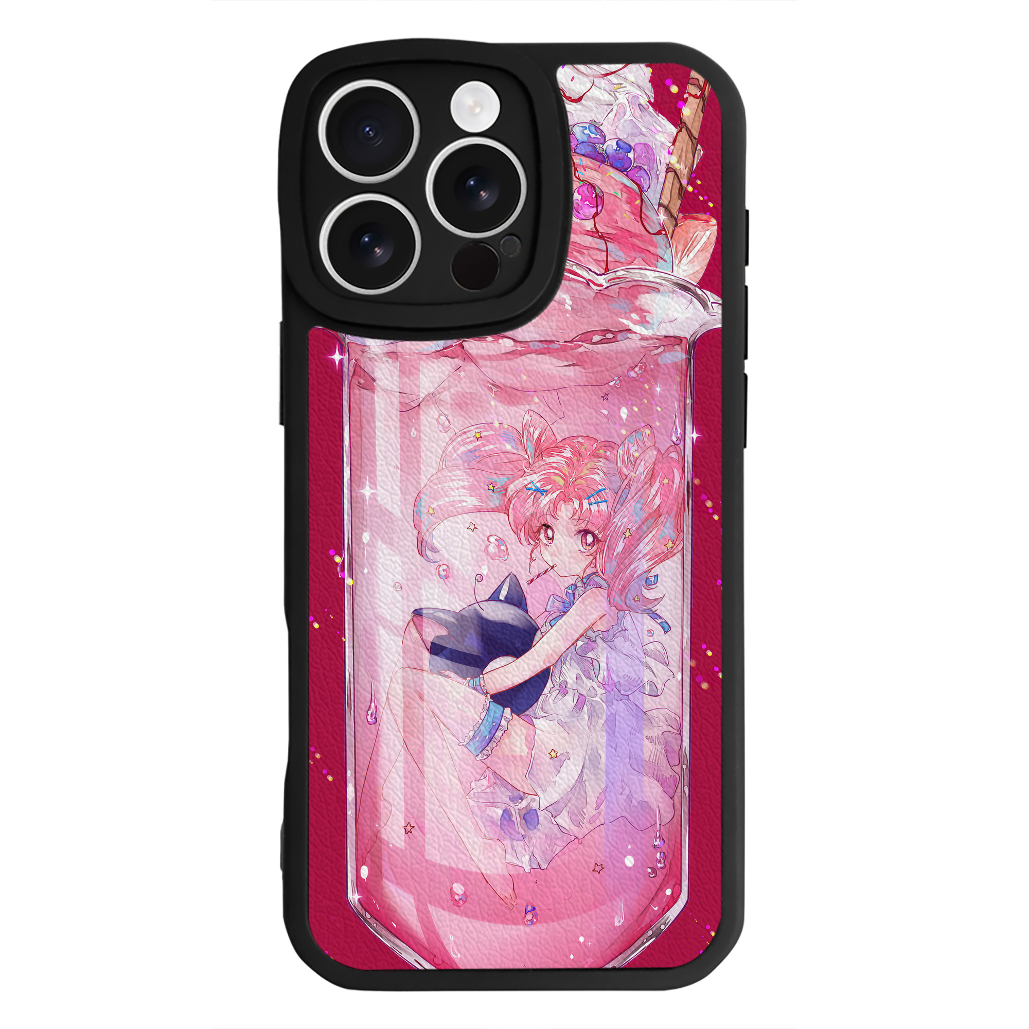 （画像用） 美少女戦士セーラームーン Sailor Moon 【iPhone 16シリーズ対応】シリコンスマホケース（レザー調） 材質：シリコン